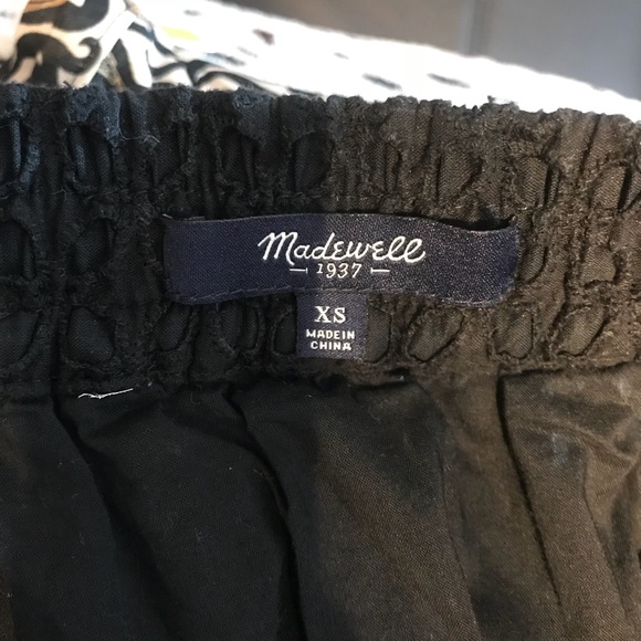 Madewell Eyelet Black Mini Skirt - Picture 5 of 5